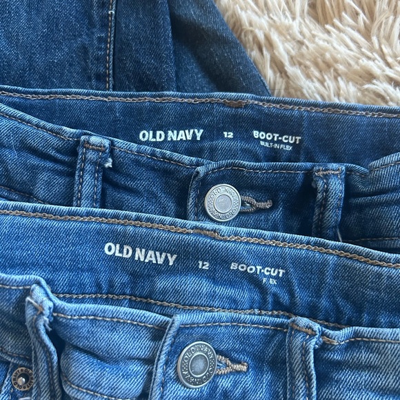 (7) Boy’s Size 12 Denim Jeans Bootcut Old Navy TCP Cat & Jack - Picture 2 of 5